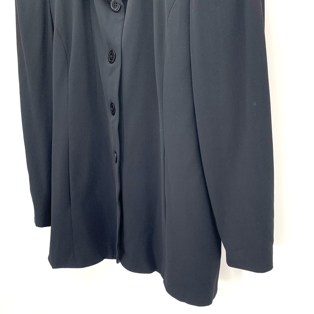 Jacqueline Ferrar Black Long Line Blazer Jacket Size 10 Office Career - Picture 3 of 11